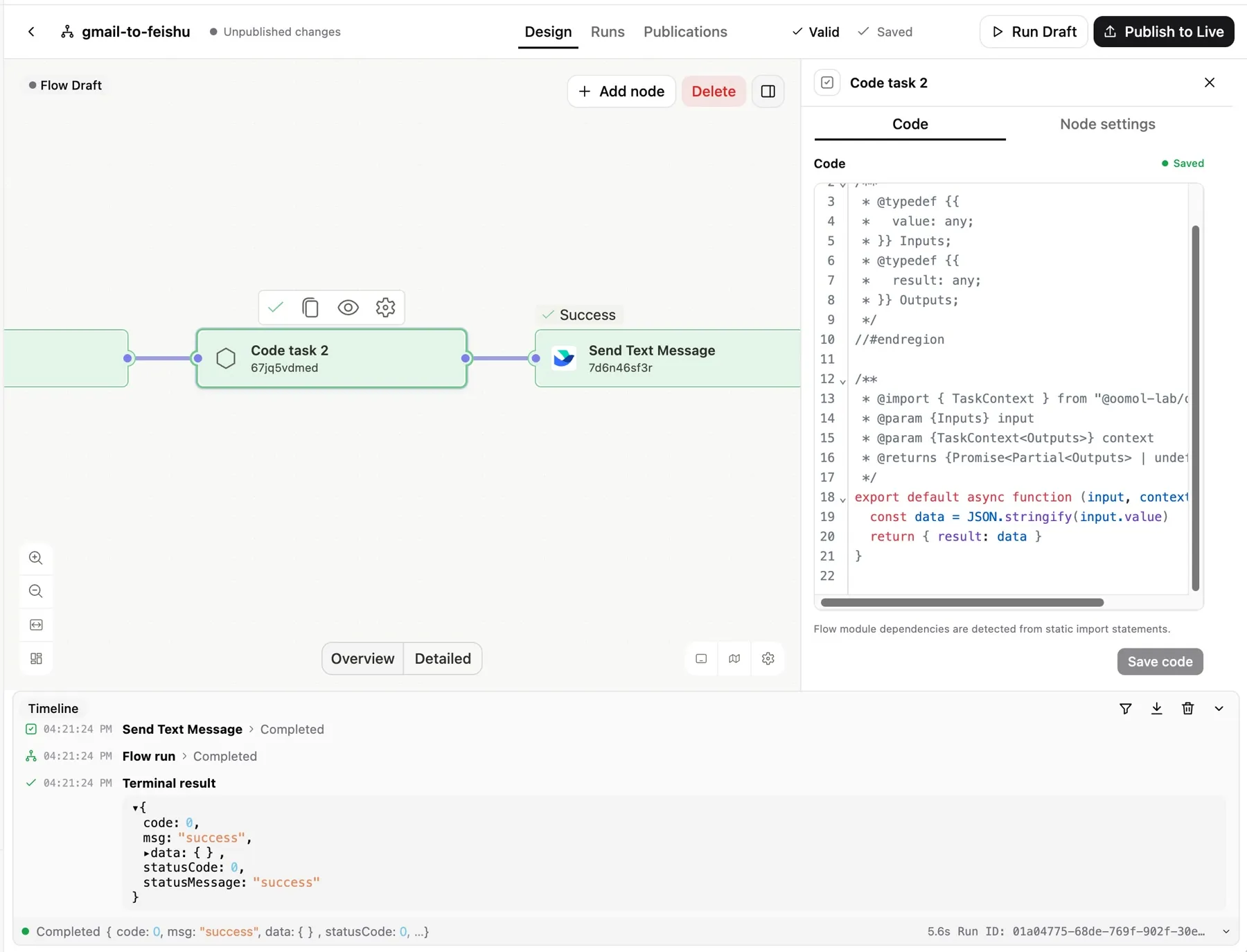 Visual where it helps. Code where it counts.